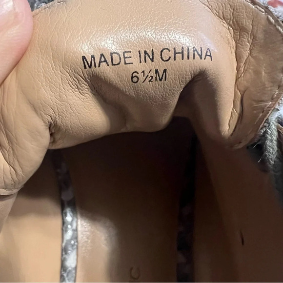 Banana Republic Snake Print Leather Loafers - Picture 9 of 9